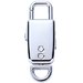 Breloc Reportofon Spion iUni BR11, Memorie interna 8GB, MP3 Player, Silver